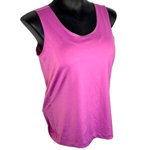 Chico's Tank Top Women's Size M Stretch Scoop Neck Violet Pink